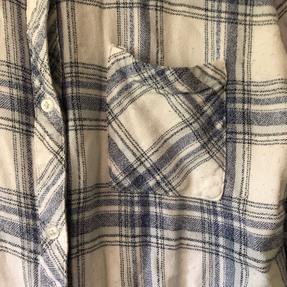 Rails Blue Plaid Button Down - image 6